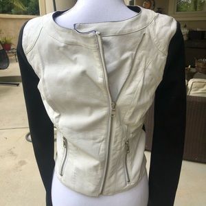 Guess long sleeve leather jacket